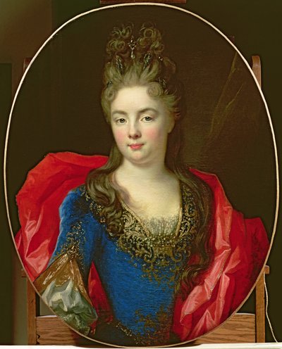 Portrait of Anne-Genevieve of Levis-Ventadour, Princess of Rohan by Nicolas de Largillière